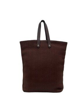 Hermes Tote Bag Amedaba GM Dark Brown Braided Leather
